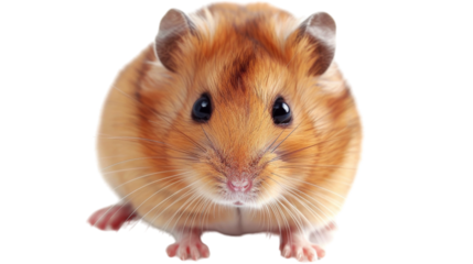 Closeup of a golden hamster