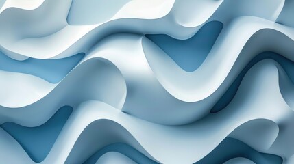 A blue and white image with waves.