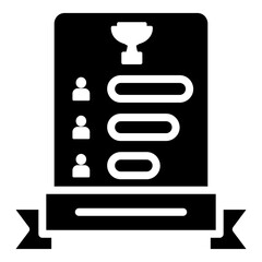 Leaderboard Icon For Design Element