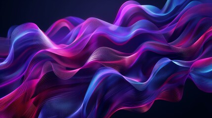 Obraz premium Abstract Neon Waves