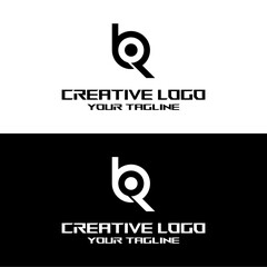 creative letter logo br desain vektors