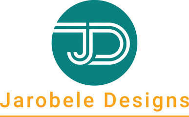 JD logo design with circle