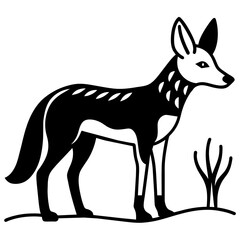 silhouette of a deer