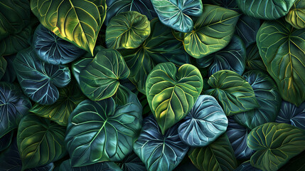 Fototapeta premium Seamless leaf background image
