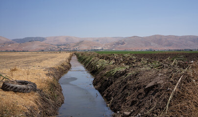 Tents of Syrian refugees in the Beqaa Valley in Lebanon