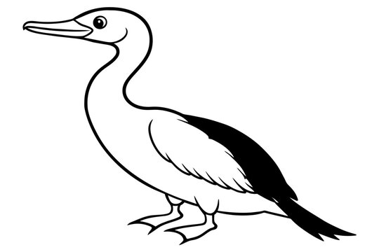 recommend clip art: cormorant bird silhouette vector illustration