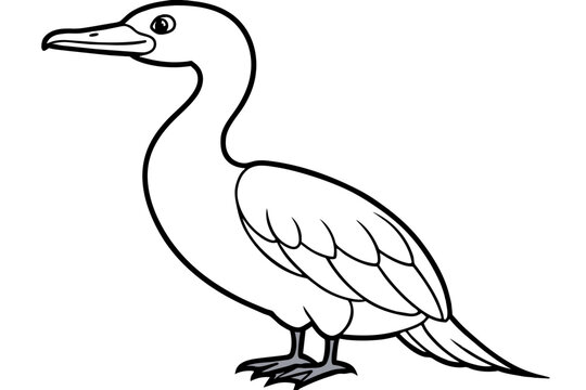 recommend clip art: cormorant bird silhouette vector illustration