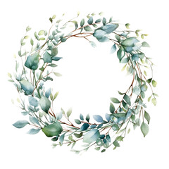 Watercolor Floral Wreaths, Creative Watercolor Wreath Illustrations, Beautiful Watercolor Wreath Elements, Watercolor Wreaths for Weddings & Events, Botanical Wreath