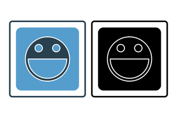 sticker icon. icon related to edit tool. suitable for web site, app, user interfaces, printable etc. solid icon style. simple vector design editable