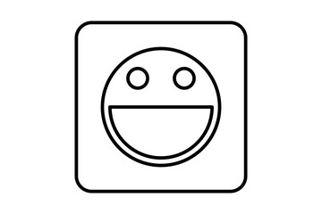 sticker icon. icon related to edit tool. suitable for web site, app, user interfaces, printable etc. line icon style. simple vector design editable