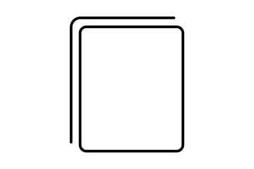 copy icon. icon related to edit tool. suitable for web site, app, user interfaces, printable etc. line icon style. simple vector design editable