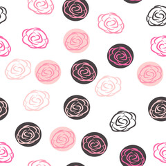 Hearts, roses, flowers pattern, additional pattern to the ballet collection