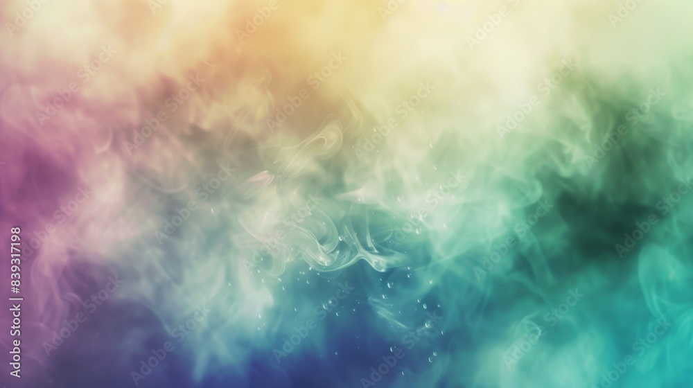 Poster a dreamy, abstract background with soft, blurred edges and ethereal colors, evoking a sense of wonde