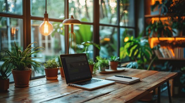 Remote Work Lifestyle: remote work lifestyle with home office setups, digital communication tools,