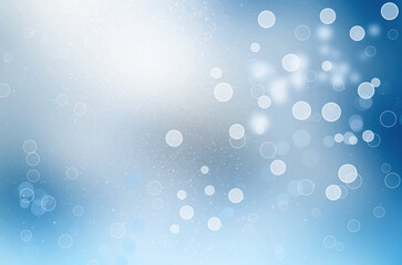 Abstrakcyjne tło, efekt bokeh. Abstrakcyjna tekstura, lśniący overlay, połysk nakładki, brokat, jasny pył, niebieski kolor, oryginalny deseń