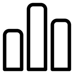 chart line icon vector illustration isolated on white background