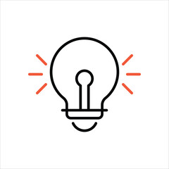 Light Bulb vector icon
