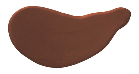 Plasticine is a brown brush isolated on a transparent background.