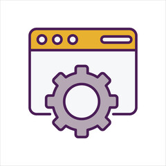 Setting  vector icon