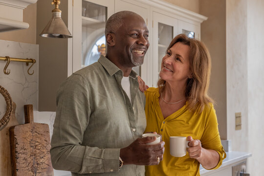 Happy senior couple looking forward to their retirement