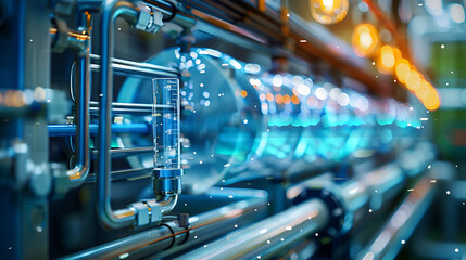 Innovation in hydrogen fuel cell technology, designing efficient fuel cells for clean energy production with zero emission and eco friendly energy, Concept of sustainable energy