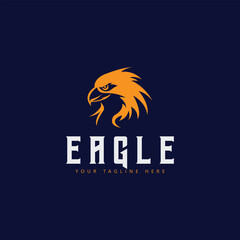 The eagle logo with a simple and modern design makes the design elegant and graceful