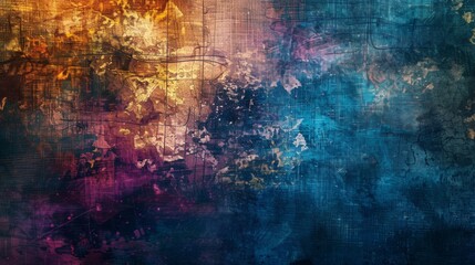 Fototapeta premium A rich, textured abstract background with layers of color and depth, providing a visually engaging experience