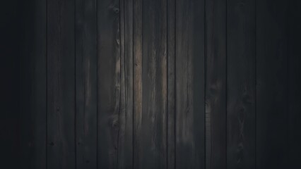 Rustic wood plank background. Weathered, blank woodplank.  Charcoal black color. Vertical planks.