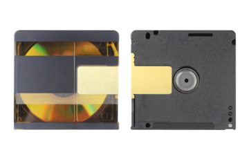 MiniDisc / Mini Disc, isoliert / freigestellt ohne Hintergrund