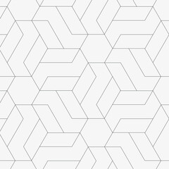 Geometric vector pattern, repeating scalene rectangle on hexagon shape. pattern is clean for fabric, printing, wallpaper. Pattern is on swatches panel