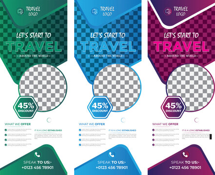 Roll up stand banner template design,