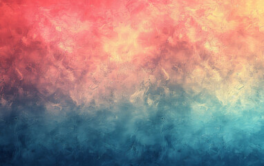 Fototapeta premium Vibrant textured abstract background with an exquisite gradient transitioning from warm reds and pinks to cool blues and purples. Perfect for creative design use.