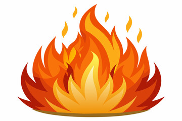 burning fire vector illustration