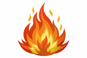 burning fire vector illustration