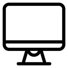 desktop line icon vector illustration isolated on white background