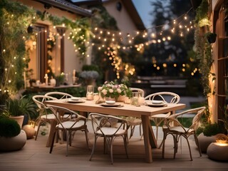 A serene empty tabletop set in a cozy restaurant
