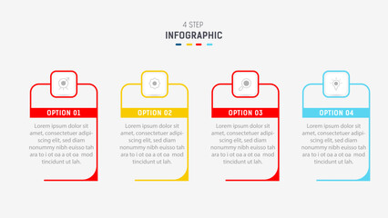 Three Step Infographic label design Vector template with line icons. process steps diagram, presentations, workflow layout, banner, flow chart, info graph vector illustration.