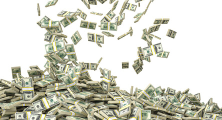 Making it rain money falling down © tiero