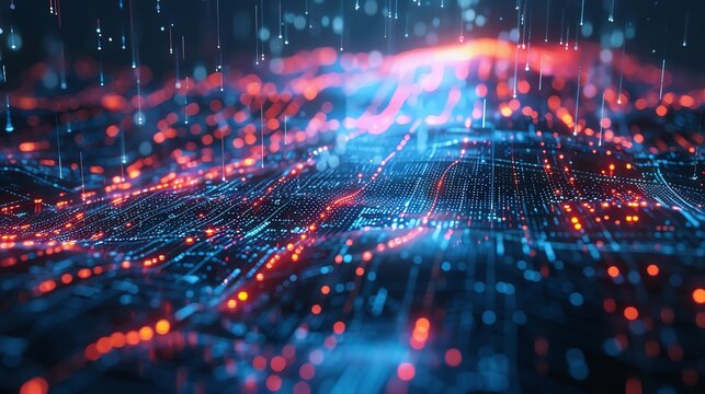 Machine learning model being developed, intricate coding and data visualization, high-tech and professional environment