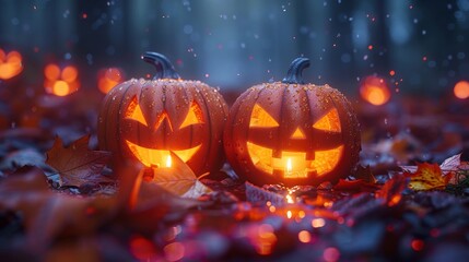 Fototapeta premium Lets Celebrate Halloween minimalistic professional clean image 