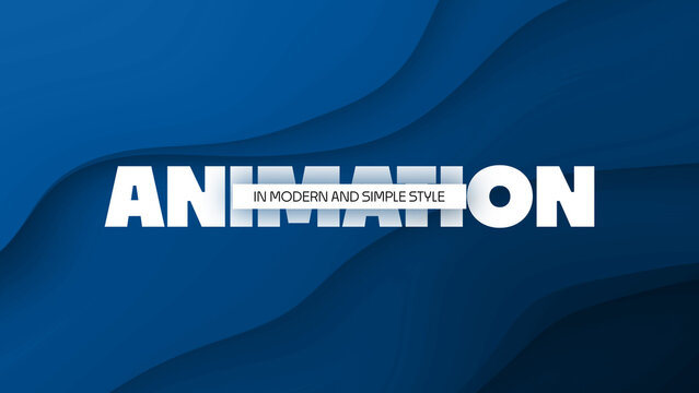Text Animation in Modern and Simple Style