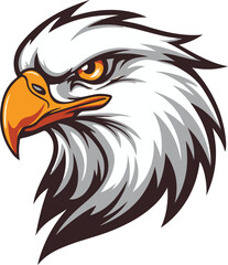Bald eagle mascot vector illustration
