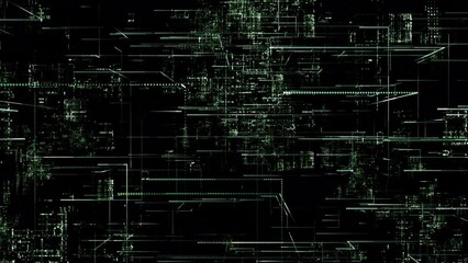 The concept of digital transformation on black - Powered by Adobe