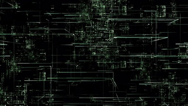 The concept of digital transformation on black