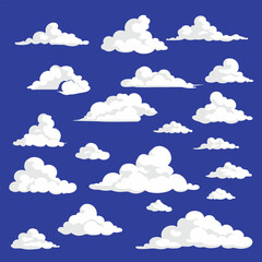Set of clouds