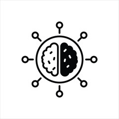 Brain vector icon