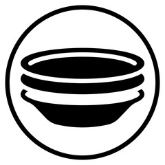 dish glyph icon