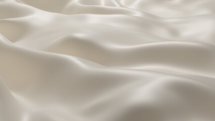 The luxury of fabric texture background, Cloth soft wave. Creases of satin, silk, and smooth elegant cotton. Closeup of rippled silk fabric with high resolution. Luxurious background. 3d rendering