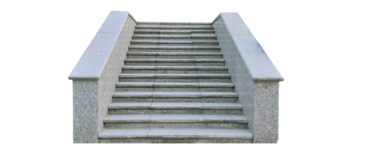 The stairs leading up are paved with marble.