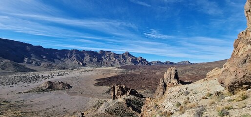 rocky formation monuments in natural park of Teide tenerife © Michaela Holubová
